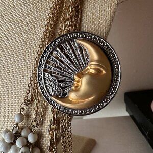 VTG Chain and Moon Shine Brooch